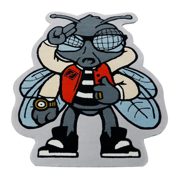 Personalized Tufted Custom Anime Cartoon Sneaker 3D Design Logo Die Cut Carpet Area Rugs