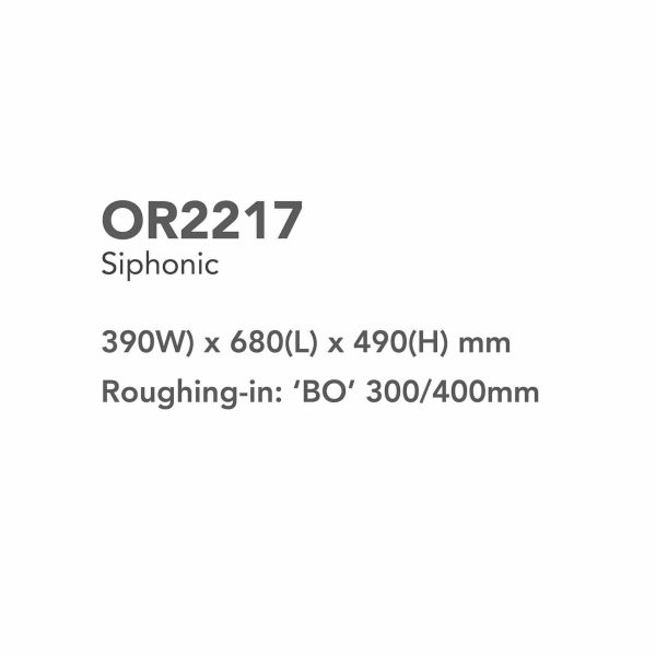 Modern Smart WC 390x680x490mm Tankless Smart Toilets Orin OR2217