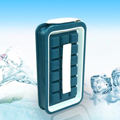 BPA Free Collapsible Silicone Ice Cube Molds 20*11*4CM For Cocktails