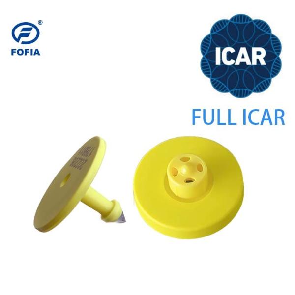Durable RFID Ear Tag with ISO11784/5 FDX-B Standard 350N Tension and TPU Material for Livestock Tracking
