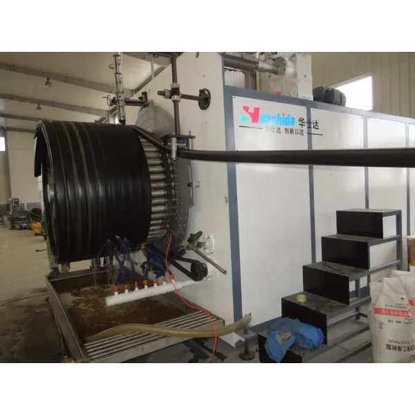HDPE Structured Wall Pipe Extrusion Line Single-screw 200-3000mm for Drainage Corrugated Pipe Production