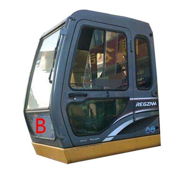 Vidro verde branco do táxi dos furos de Front Glass Replacement 10 da máquina escavadora para escavadores