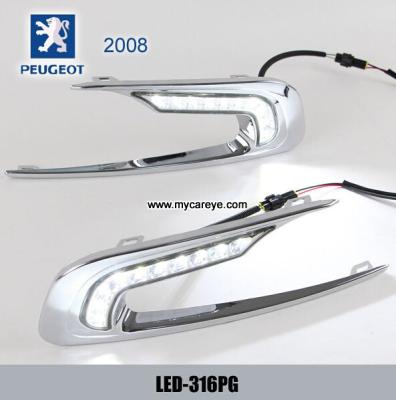 Peugeot 2008 DRL LED Daytime Running Lights car driving daylight sale