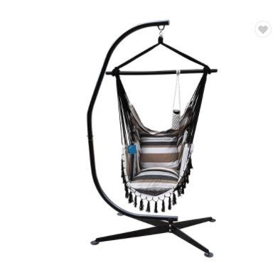 Sturdy Metal C Type Frame Hammock Chair Stand with Modern Design and 300LBS Capacity