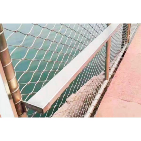 AISI304 Easy-installation 40mm*40mm Rope Net Fence With 1.5mm Wire Diameter