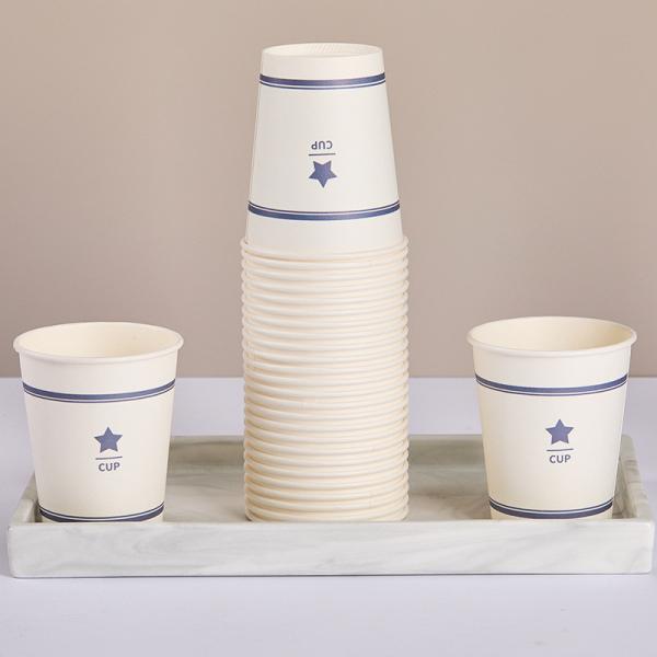 Disposable 1.5 Oz 30 Ml Paper Cup for Hot Cold Beverage or Sample Usage Lid Without Lid