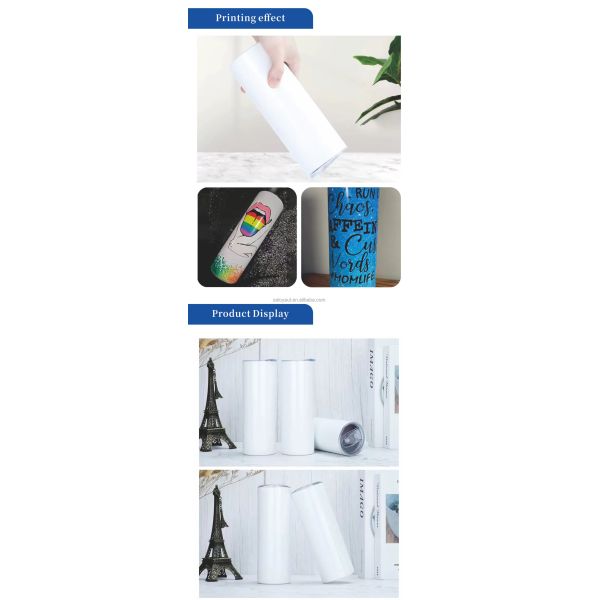ZELOYAUT Warehouse Hot Sales Stainless 304 Sublimation Tumbler Mugs Double Wall Skinny Custom Personalized Cups for Party Gifts