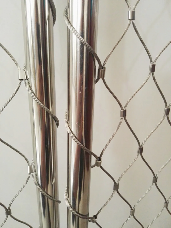 Stainless Steel Wire Rope Mesh 100x100mm For Garden