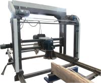 Le bois de construction coupant la double circulaire de lame a vu la scierie portative de lame d'oscillation