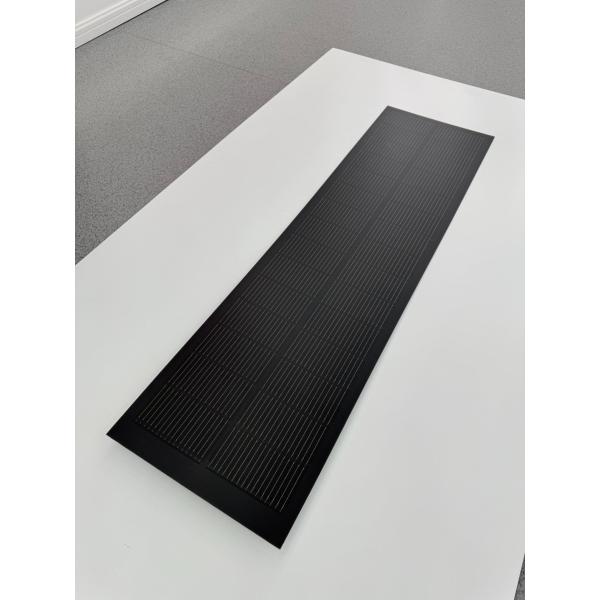 120W Fiberglass Flexible Solar Panel for Home Boat Marine Portable Bendable 12V Curve Surface Black