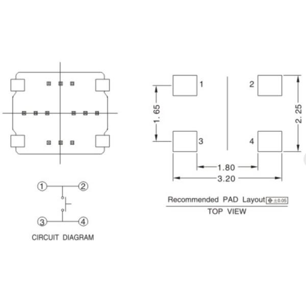 Тактильный переключатель тактичности IP67, переключатель Smd ISO9001 тактичности шлемофонов Bluetooth