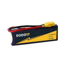 45 ~ 90C 5000mAh 2S RC Bateria de Receptor de Avião 7.4V RC Glider Bateria