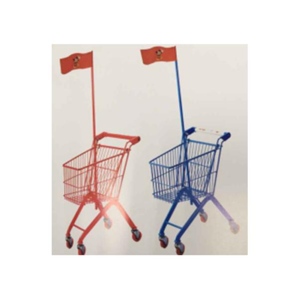 Plastic Steel Supermarket Shopping Cart For Kids Prevent Collision And Injury