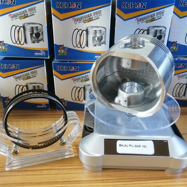 142g Engine BAJAJ Piston Kit Fit BAJAJ180 Aluminum Alloy Silver