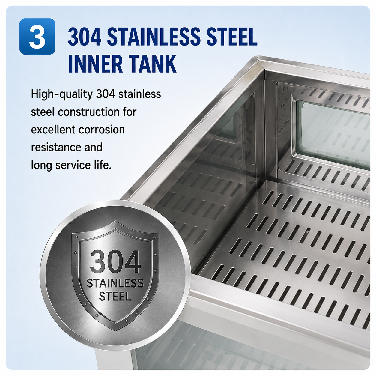 Cenlee Thermostatic Water Bath 304 Stainless Steel Digital LED RT+5-100C Large Capacity Circulating Bath for Chemical Pharma Lab