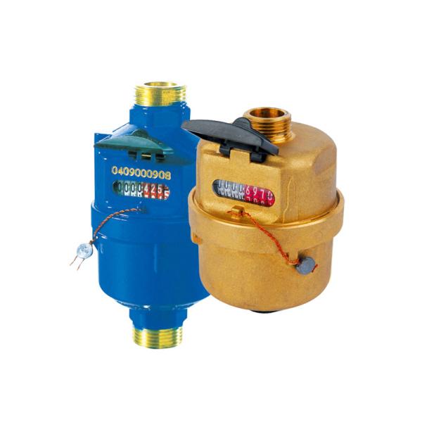 Liquid Sealed Volumetric Water Meter High Accuracy , Brass Body LXH-15A