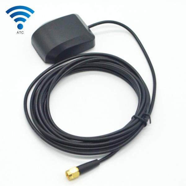 RG174 178 Cable GPS Antenna for Car , Active High Gain Patch Antenna GPS Auto Antenna