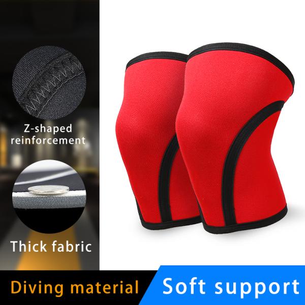 Custom 7mm 5mm Lifting Knee Sleeve Crossfit Fitness Support For Powerlifting