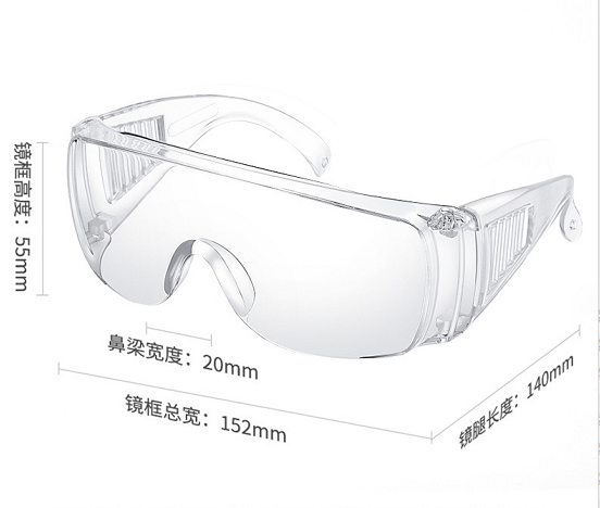 Transparent Medical Safety Goggles Widely Use For Hospital Anti Scratch