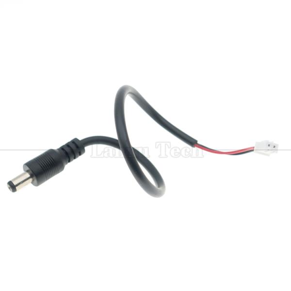 Arnés de alambre personalizado 5.5x2.1mm Jack de barril DC masculino a cable de conector femenino JST XH