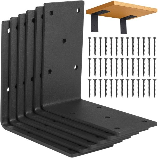 Corner L Brackets for Wood 90 Degree Bracket Corner Brace Bracket for Outdoor Farming, Wood Fence