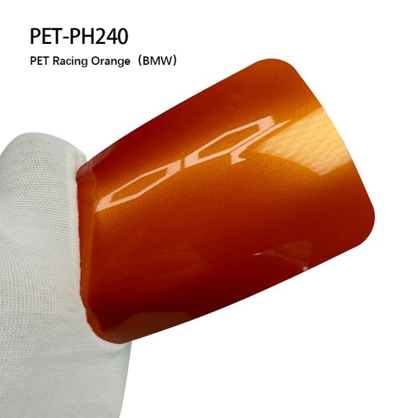 Gloss PET Racing Orange Color Vinyl Wrap Protective Film Full Car PPF