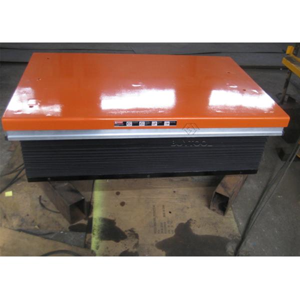 Table élévatrice stationnaire de ciseaux simples mobiles 150kg 500kg 2000 livres avec des couvertures de soufflets de sécurité