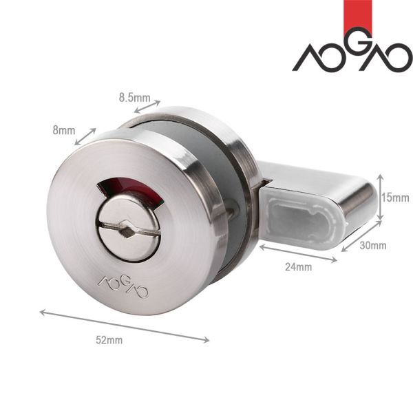 Herrajes modernos para cubículos de inodoro de 12 mm/18 mm de grosor, fáciles de limpiar, accesorios de acero inoxidable para divisiones de inodoros