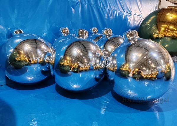 Giant Christmas Festival Atmosphere Decoration Inflatable Mirror Ball Support Customized Size And Color