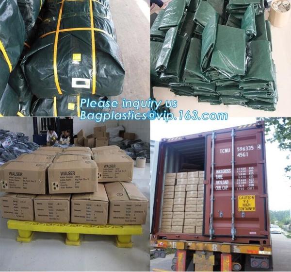 Outdoor Large Capacity Garden Gallon Waterproof Green Lawn PE Woven Waste Bags, Reusable Yard Waste Bags