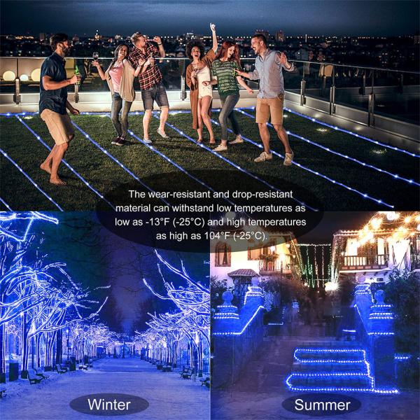 10M LED Rope Strip Lights Remote Control Outdoor LED Fairy Garland Lights