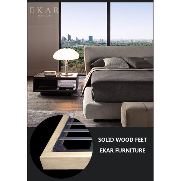 Bed Design Furniture Wooden Fabric 1.8M Bed ZZ-BD001
