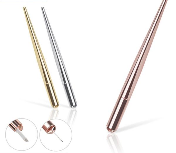 Stainless Steel and Aluminium Alloy Microblading Tattoo Pen for Easy-Coloring Eyebrow Tattoo