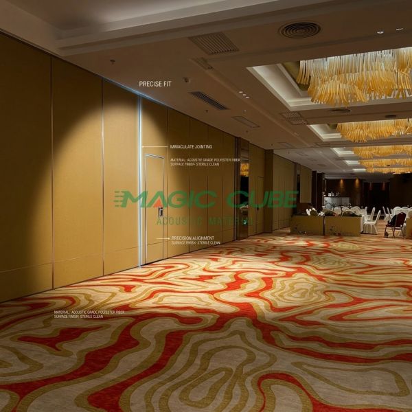 Polyester Fiber Acoustic Panel 600x600mm 15mm Sound Absorbing Wall Board for Research Laboratory Interior Decoration