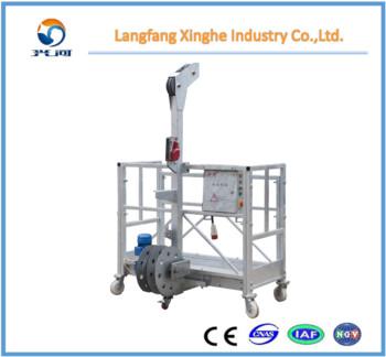 Xinghe manufacturer zlp suspended working platform / electric rope cradle / winch gondola motor for cleaning