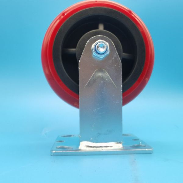 Temperature Resistance PP Industrial Industrial Wheel Casters  Singel 8 Lockable Swivel Rigid Manufacturing Environments