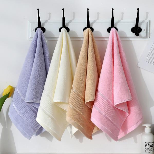 Logotipo de bordado Toalla de algodón para niños Mujeres Casa Hotel Spa Ect 35 * 75 cm / 70 * 140 cm