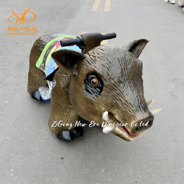 Scooter de paseo de dinosaurio eléctrico de entretenimiento con sensor infrarrojo para centros comerciales, capacidad de 100 kg