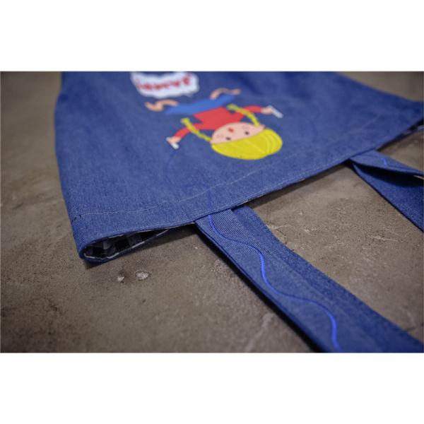 Playful denim shoulder bag printing canvas bag large capacity Meng Mei casual female