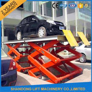 O dobro hidráulico do sistema do estacionamento do carro do CE Scissor a tabela de elevador com altura do elevador de 2m - de 12m