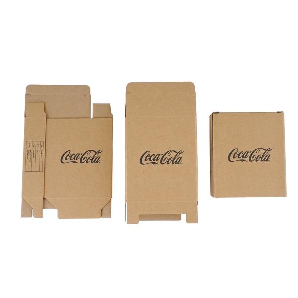 Black Printing Custom Kraft Paper Packaging Box , Eco Friendly Carton Cardboard Box