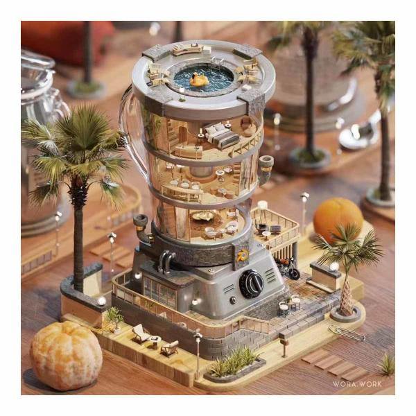 1:20 Workspace Model Architectural Creative Architectural Interior Models