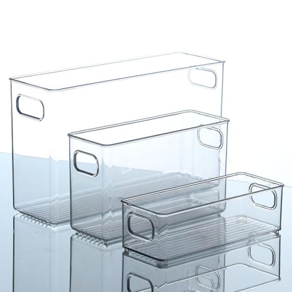 Clear Stackable Storage Bins With Lids, Large Plastic Containers With Handle For Pantry Organizer And Storage,Perfect For Bathroom,Cabinet,Kitchen,Fridge,Closet Organization