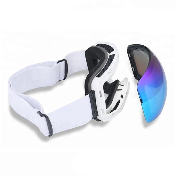 Anti-fog UV400 Magnetic Ski Goggles with Customizable Spherical Polycarbonate Lenses