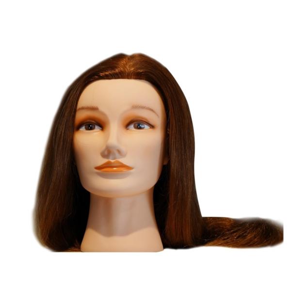Chemical Fiber Hair Mannequin Head for Hairdresser Training and Cosmetology Practice