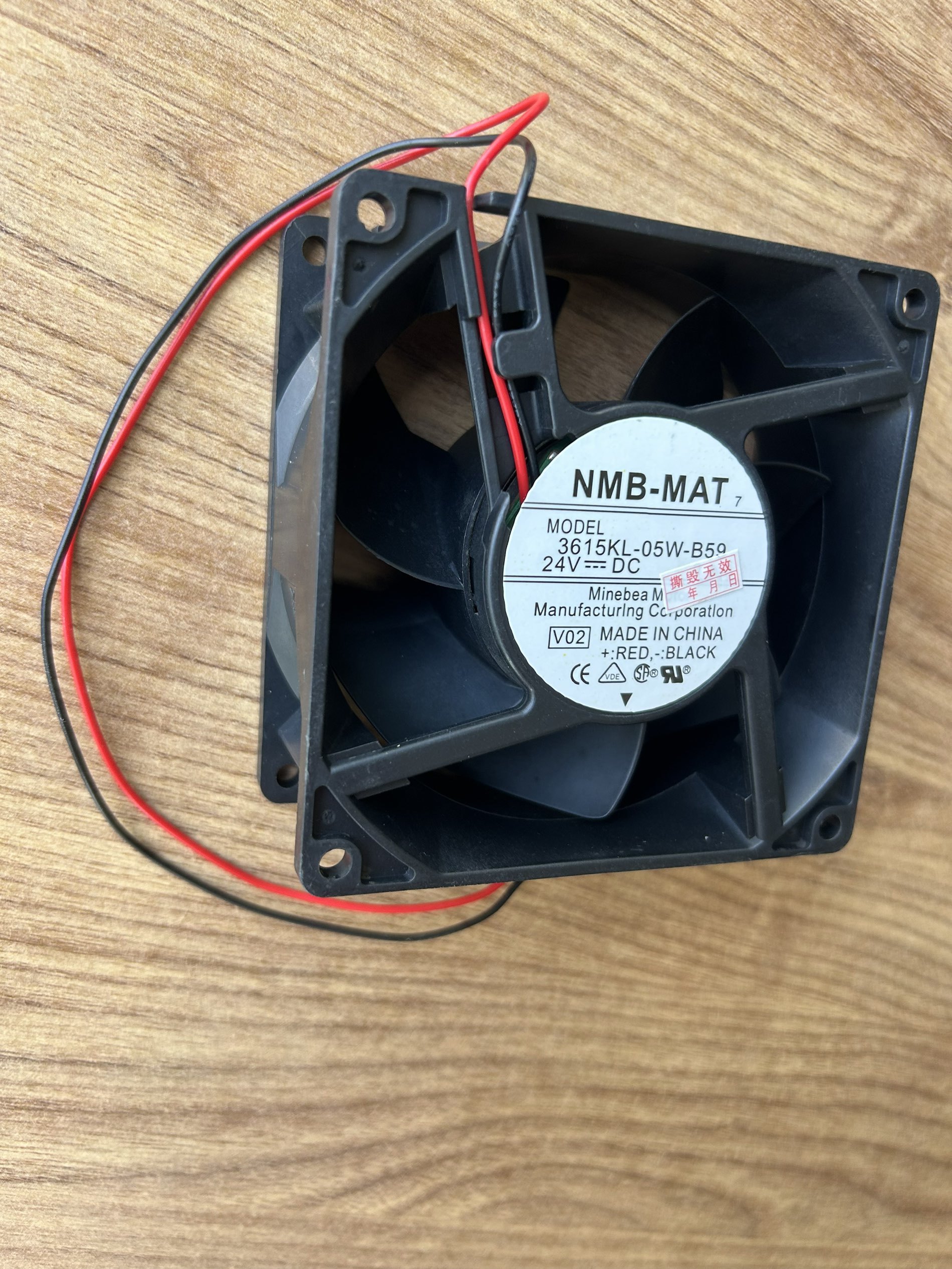 3615KL‑05W‑B59 NMB 3‑Wire Cooling Fan 92×92×38mm DC24V 0.24A Replacement Spare Part for Konica Digital Minilab Photo Lab Processor Machine