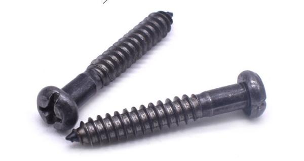 Black Oxide Steel Combination Slotted/Phillips Drive Pan Head Self Tapping Screws