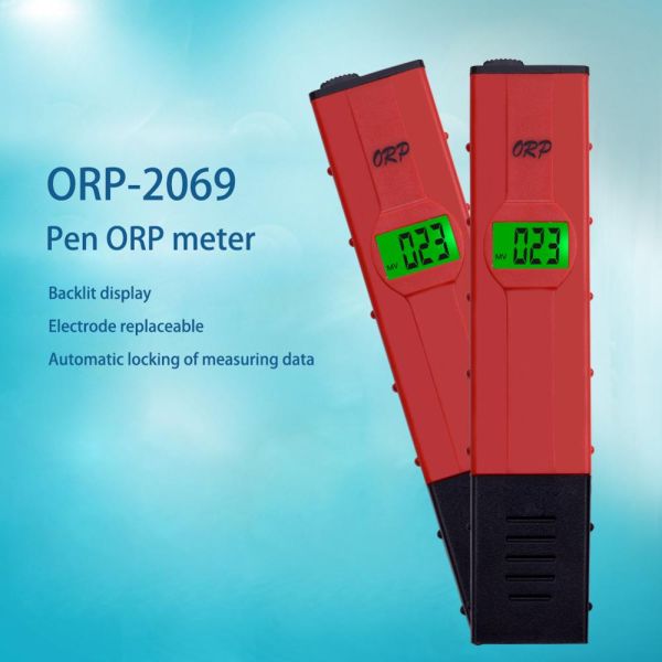 1999mV Range ORP Meter with LCD Backlight and Portable Pen-Type Design for Water Quality Testing