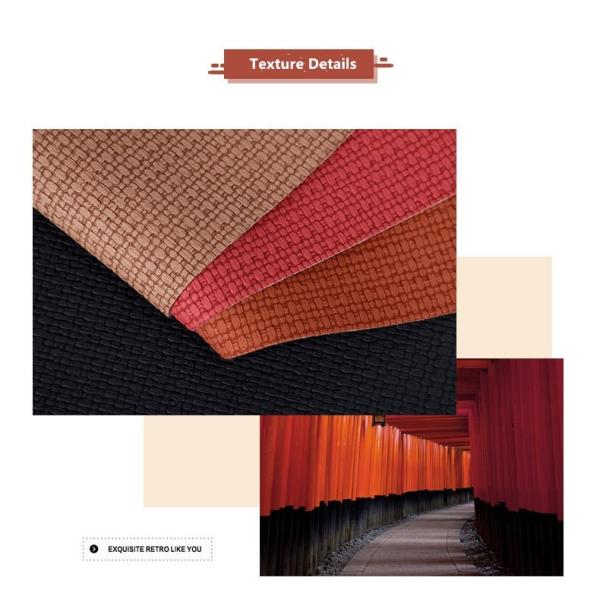 1.2мм Стильный тканевый укладка ПВХ кожаная сумочка плацемат обои декоративная косметическая коробка упаковка