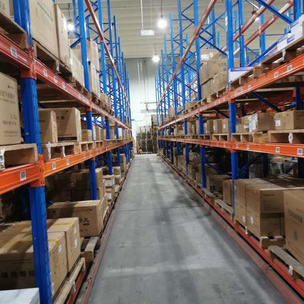 Power Coating Customized Very Narrow Aisle Pallet Racking  Vna Warehouse Racking